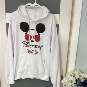 White Hoodie with Graphic Design